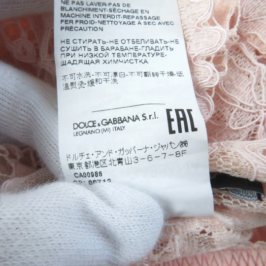 DOLCE&GABBANA Shorts FTBXST/HLMEA Outer: 51% cotton, Outer: 41% rayon, Outer: 8%, Lining: 96% silk, Lining: 4% pink Women 38 Used Authentic