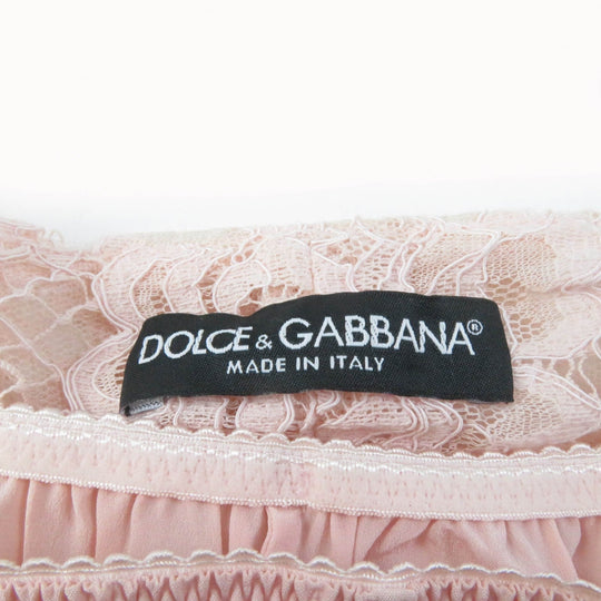 DOLCE&GABBANA Shorts FTBXST/HLMEA Outer: 51% cotton, Outer: 41% rayon, Outer: 8%, Lining: 96% silk, Lining: 4% pink Women 38 Used Authentic