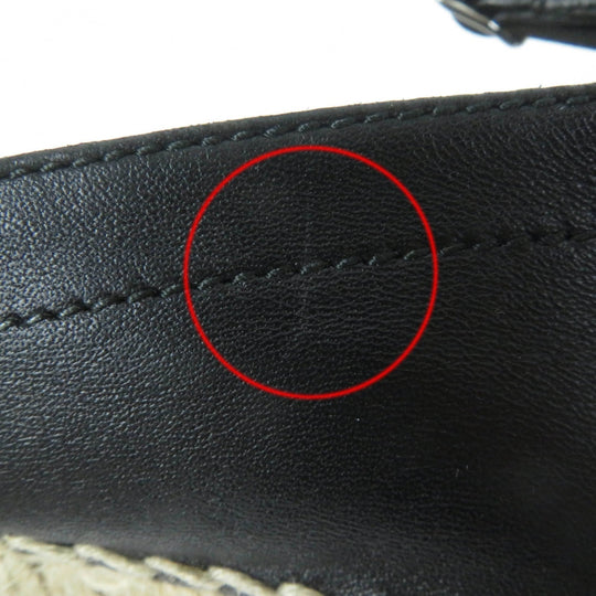 HERMES Slip-on Main: Leather black Women 36 Used Authentic