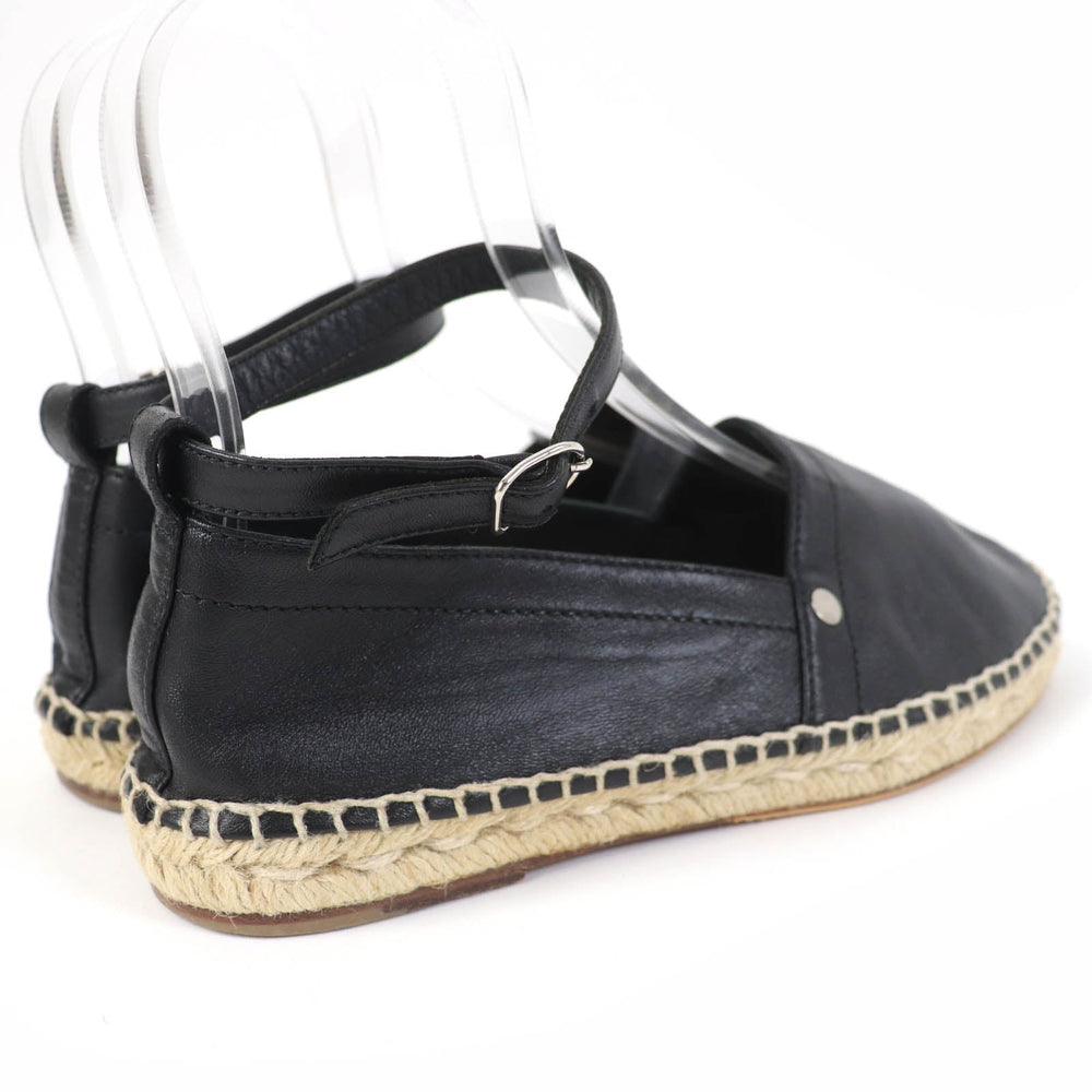 HERMES Slip-on Main: Leather black Women 36 Used Authentic