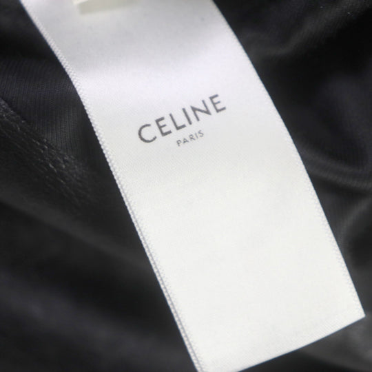 CELINE Riders jacket 2E467297D Lining: 70% cupra, Lining: 30% cotton, Outer: cowhide black mens 48 Used Authentic