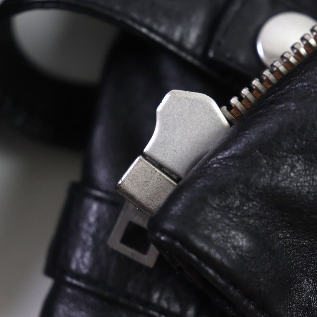 CELINE Riders jacket 2E467297D Lining: 70% cupra, Lining: 30% cotton, Outer: cowhide black mens 48 Used Authentic