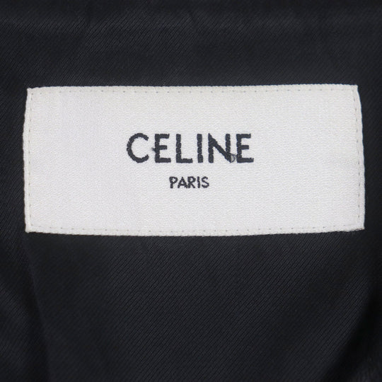 CELINE Riders jacket 2E467297D Lining: 70% cupra, Lining: 30% cotton, Outer: cowhide black mens 48 Used Authentic