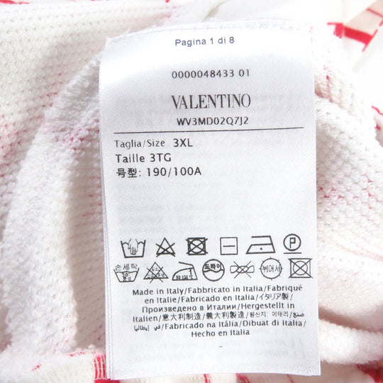 VALENTINO Pants Main: 92% cotton, Main: 8% nylon white mens 3XL Used Authentic