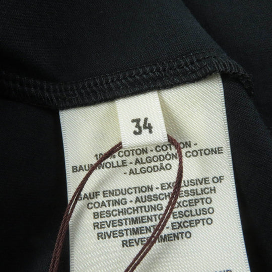 HERMES Short sleeve T-shirt 4H4642DA Main: 100% cotton, part: 98% cotton, part: 2% polyurethane black Women 34 Used Authentic