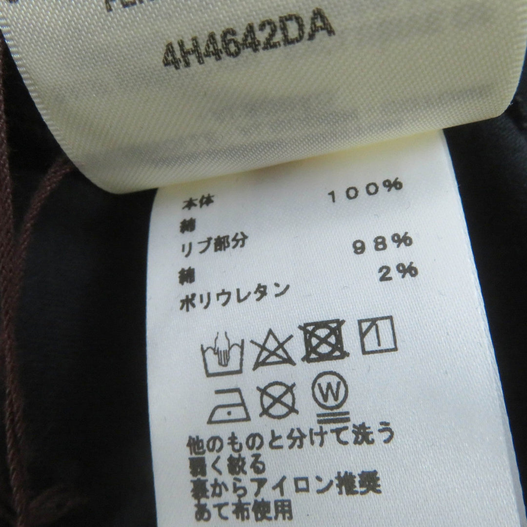 HERMES Short sleeve T-shirt 4H4642DA Main: 100% cotton, part: 98% cotton, part: 2% polyurethane black Women 34 Used Authentic
