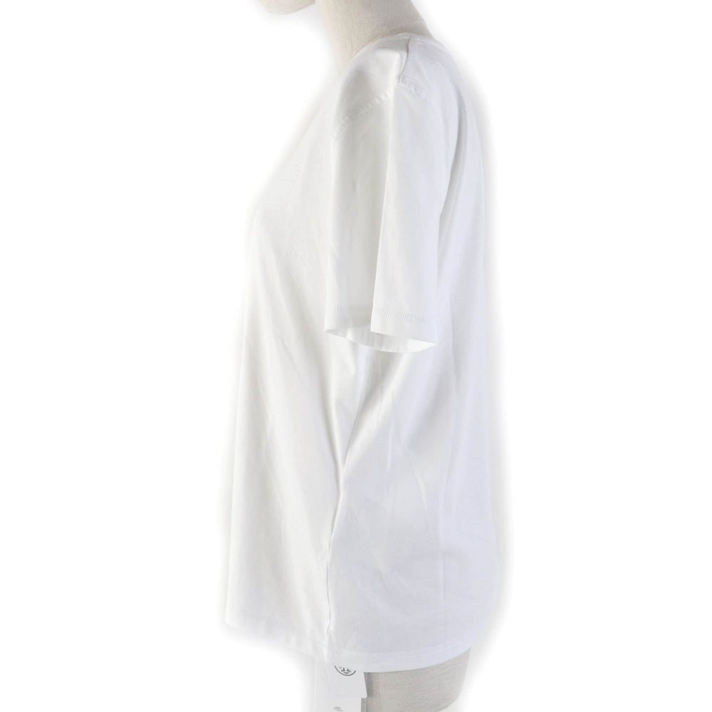 HERMES Short sleeve T-shirt 3H4611DL Main: 100% cotton white De Re Boucle Women 44 Used Authentic