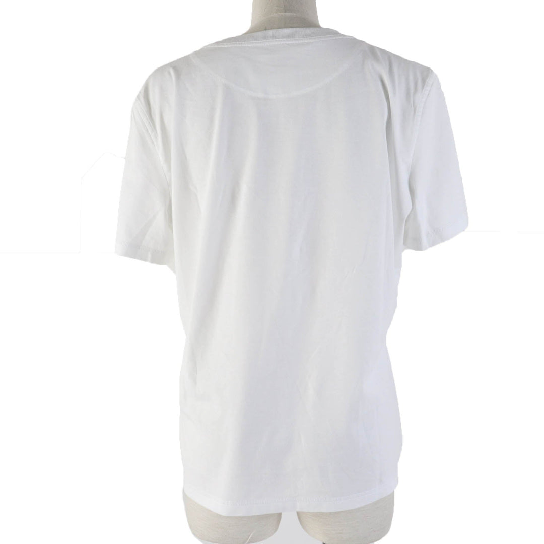 HERMES Short sleeve T-shirt 3H4611DL Main: 100% cotton white De Re Boucle Women 44 Used Authentic