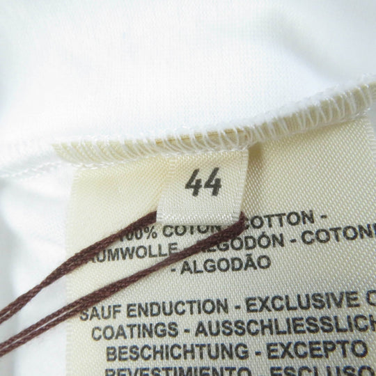 HERMES Short sleeve T-shirt 3H4611DL Main: 100% cotton white De Re Boucle Women 44 Used Authentic