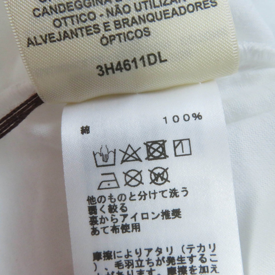 HERMES Short sleeve T-shirt 3H4611DL Main: 100% cotton white De Re Boucle Women 44 Used Authentic