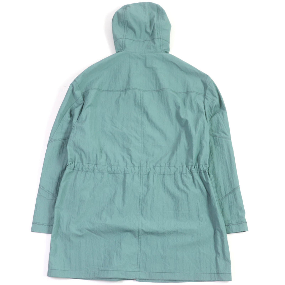 HERMES coat Main: 58% cupra, Main: 42% nylon, Part: 100% cotton Light blue mens 48 Used Authentic
