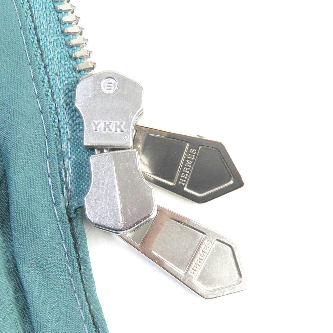 HERMES coat Main: 58% cupra, Main: 42% nylon, Part: 100% cotton Light blue mens 48 Used Authentic
