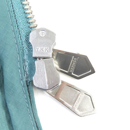 HERMES coat Main: 58% cupra, Main: 42% nylon, Part: 100% cotton Light blue mens 48 Used Authentic