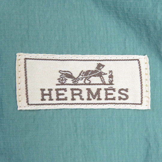HERMES coat Main: 58% cupra, Main: 42% nylon, Part: 100% cotton Light blue mens 48 Used Authentic