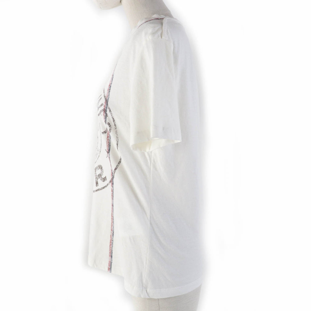 Christian Dior Short sleeve T-shirt 243T09A4426 Main: 85% cotton, Main: 15% linen Ivory Women S Used Authentic