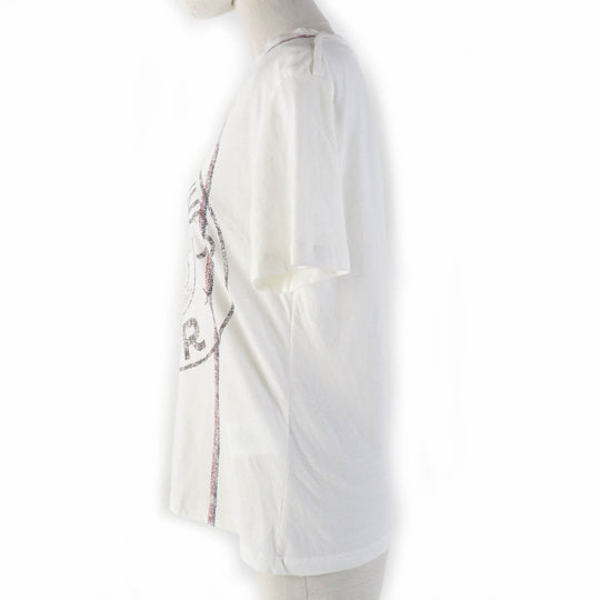 Christian Dior Short sleeve T-shirt 243T09A4426 Main: 85% cotton, Main: 15% linen Ivory Women S Used Authentic