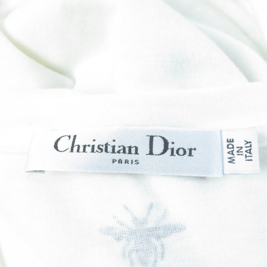 Christian Dior Short sleeve T-shirt 243T09A4426 Main: 85% cotton, Main: 15% linen Ivory Women S Used Authentic
