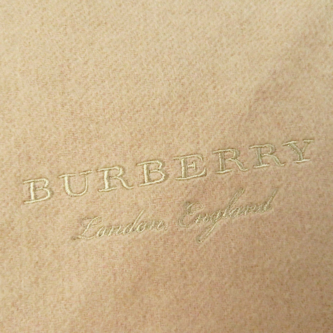 BURBERRY Scarf 4067582 Main: 100% cashmere Beige red pink Women Used Authentic