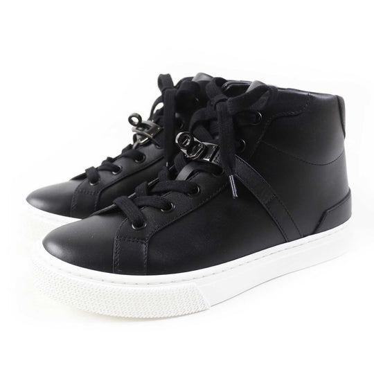 HERMES High cut sneakers RG222183Z Main: Leather black Daydream Women 36 Used Authentic