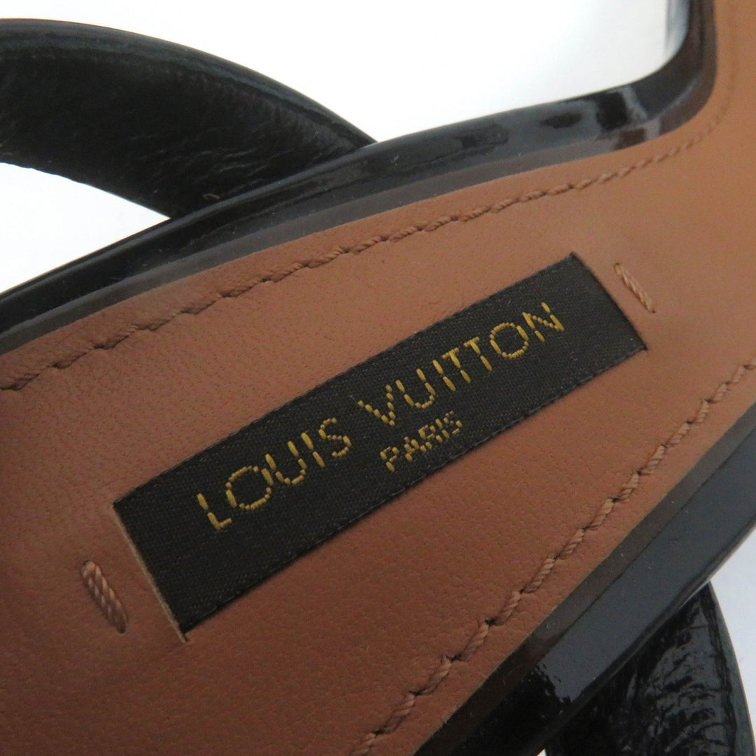 LOUIS VUITTON Sandals Main: Leather black Women 37 Used Authentic