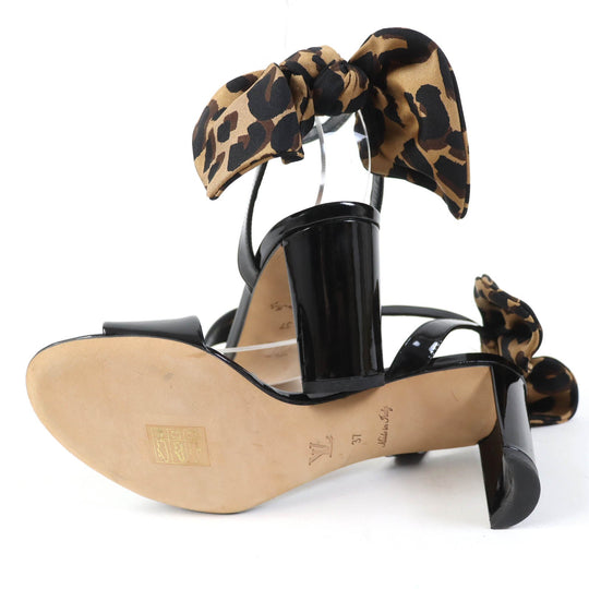 LOUIS VUITTON Sandals Main: Leather black Women 37 Used Authentic