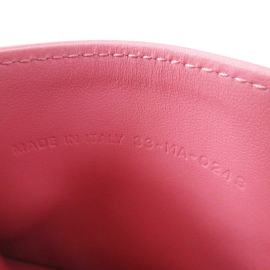 Christian Dior Card Case S09740NMJ Main: Leather pink Lady Dior Freesia Women Used Authentic