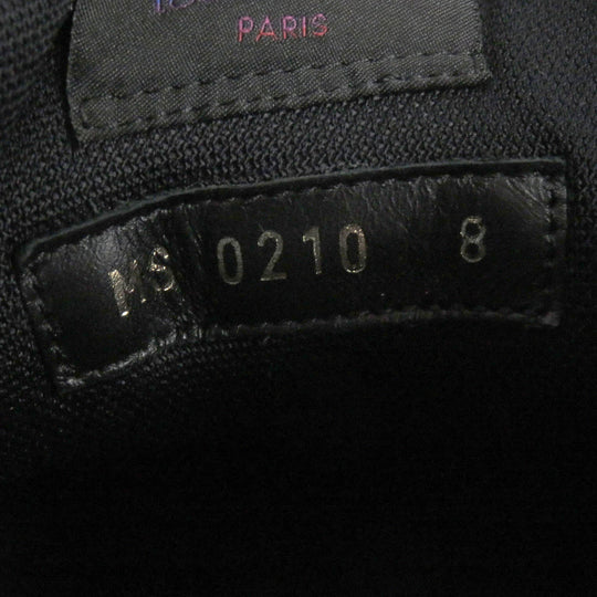 LOUIS VUITTON High cut sneakers Main: Leather black mens 8 Used Authentic