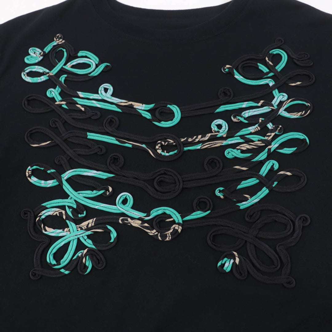 HERMES one piece Main: 100% cotton, Part: 100% cotton, Part: 100% silk black Women 34 Used Authentic