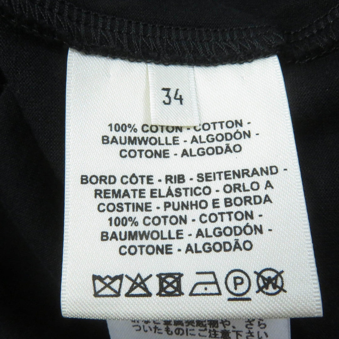 HERMES one piece Main: 100% cotton, Part: 100% cotton, Part: 100% silk black Women 34 Used Authentic