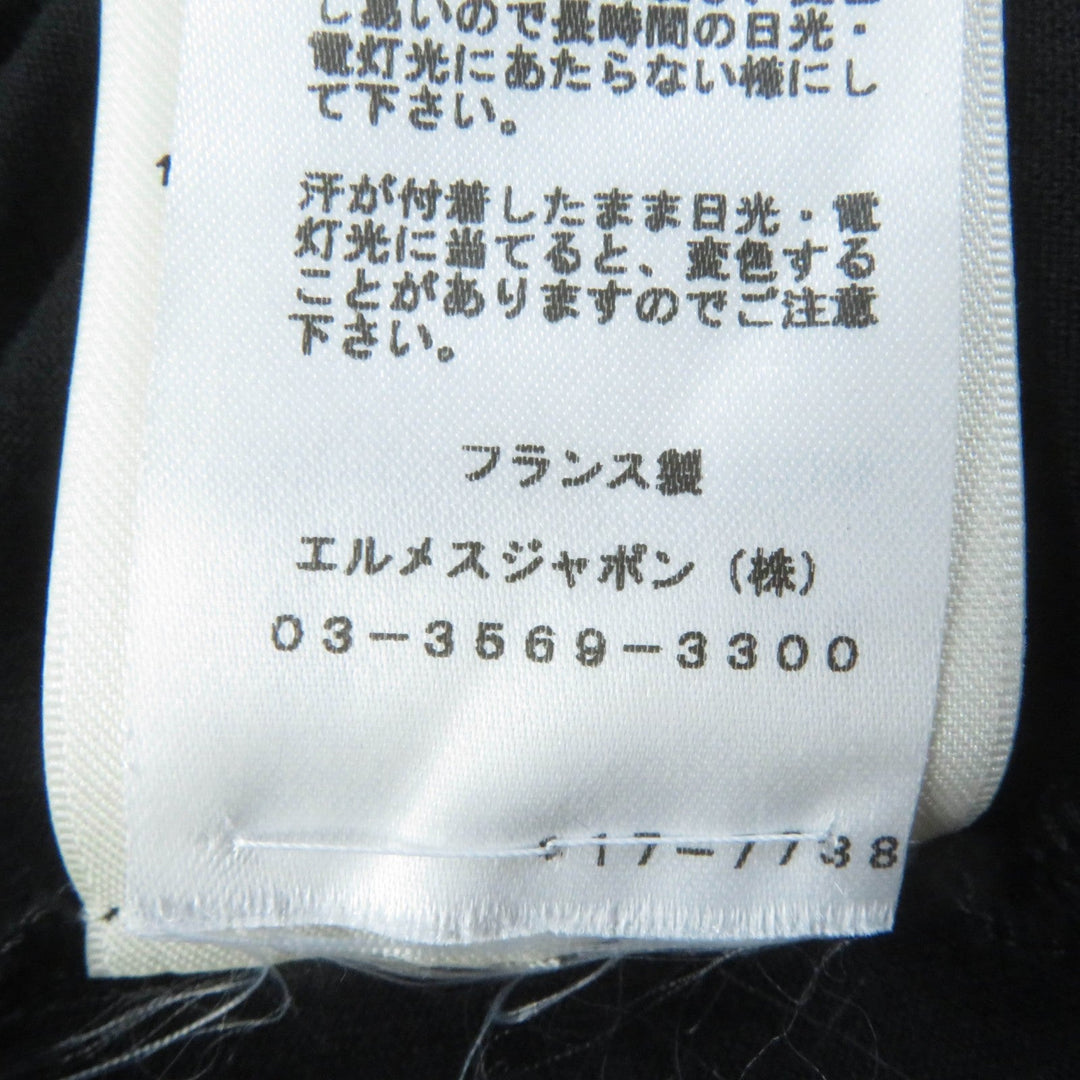 HERMES one piece Main: 100% cotton, Part: 100% cotton, Part: 100% silk black Women 34 Used Authentic