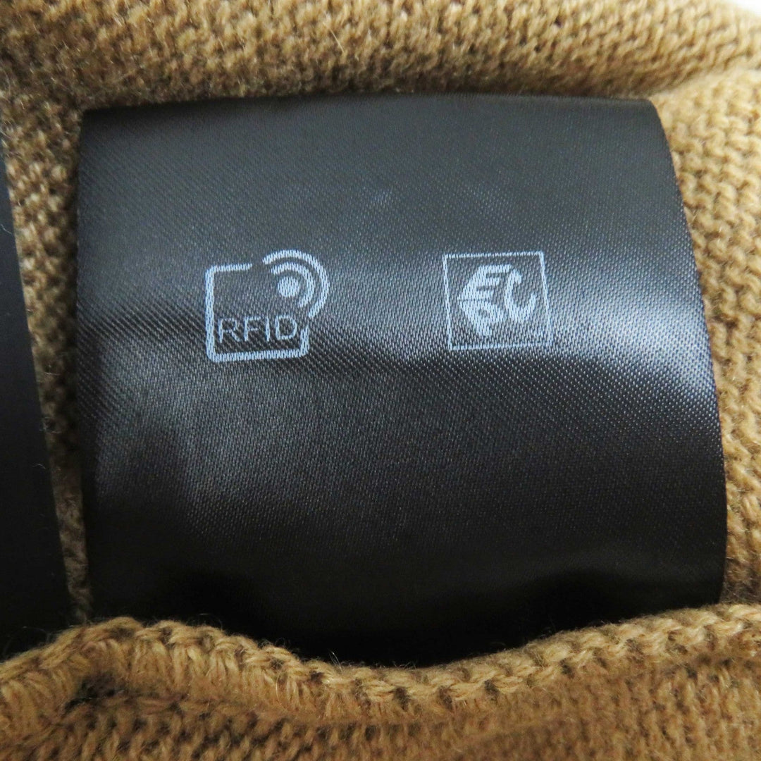 PRADA Short sleeve knit P24Z0L Main: 100% cashmere Brown Women 36 Used Authentic