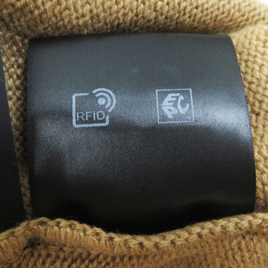 PRADA Short sleeve knit P24Z0L Main: 100% cashmere Brown Women 36 Used Authentic
