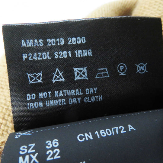 PRADA Short sleeve knit P24Z0L Main: 100% cashmere Brown Women 36 Used Authentic