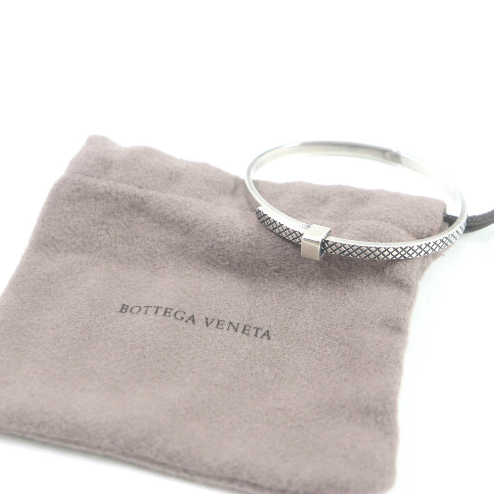 BOTTEGAVENETA Bangle Main�FAG925 Silver mens S Used Authentic