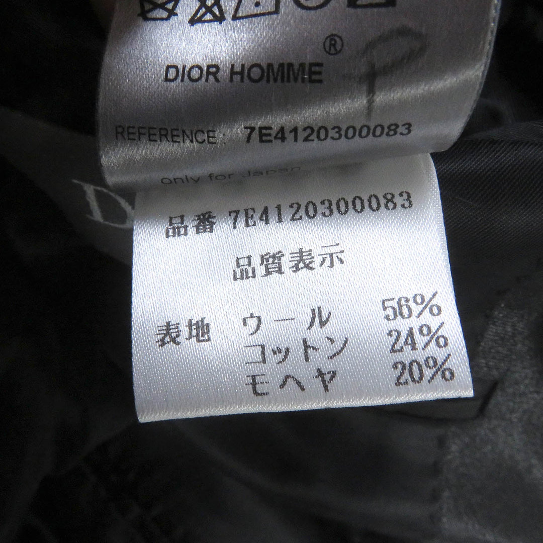 DIOR HOMME Jacket 7E4120300083 Outer: 56% wool, Outer: 24% cotton, Outer: 20% mohair, Lining: 100% cupra gray mens 38 Used Authentic