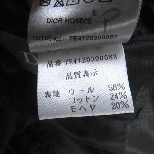 DIOR HOMME Jacket 7E4120300083 Outer: 56% wool, Outer: 24% cotton, Outer: 20% mohair, Lining: 100% cupra gray mens 38 Used Authentic