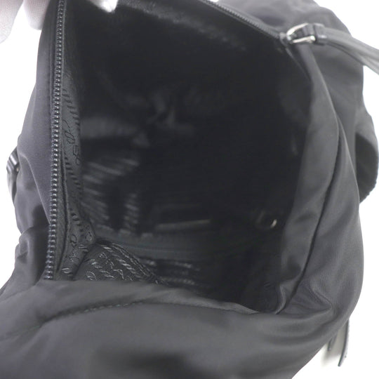 PRADA Shoulder Bag 2VZ092 Re-Nylon, leather black mens Used Authentic