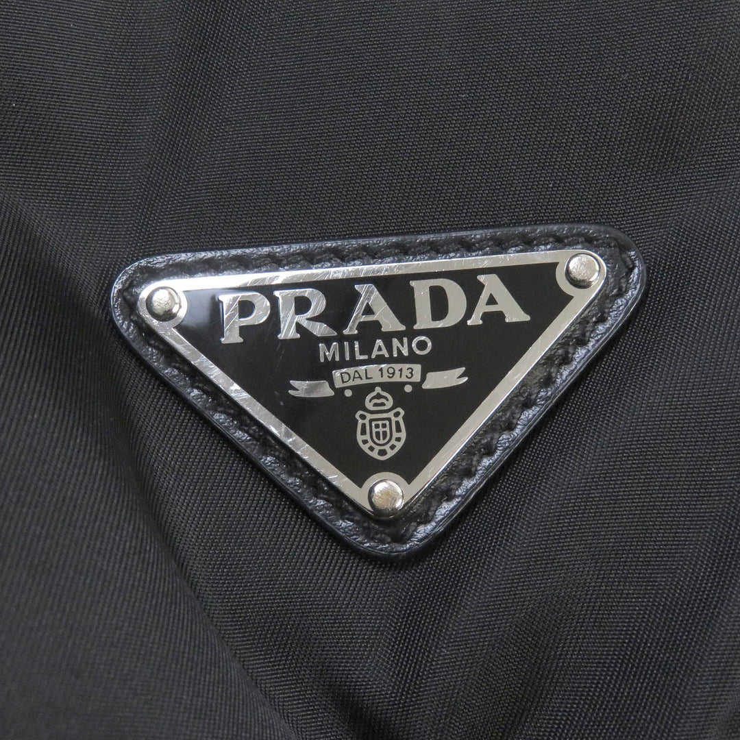 PRADA Shoulder Bag 2VZ092 Re-Nylon, leather black mens Used Authentic
