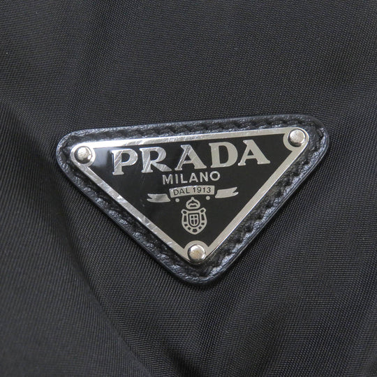 PRADA Shoulder Bag 2VZ092 Re-Nylon, leather black mens Used Authentic