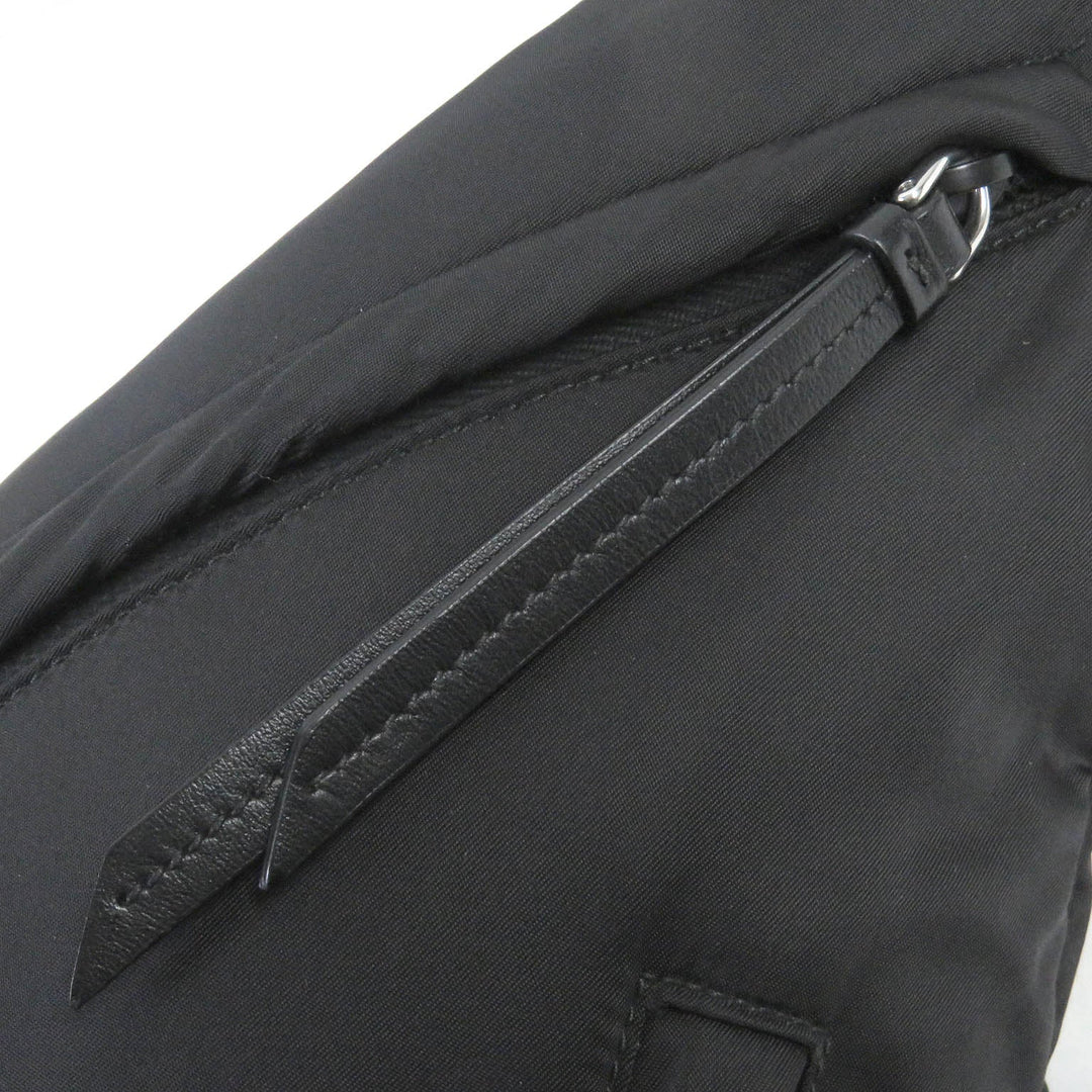 PRADA Shoulder Bag 2VZ092 Re-Nylon, leather black mens Used Authentic