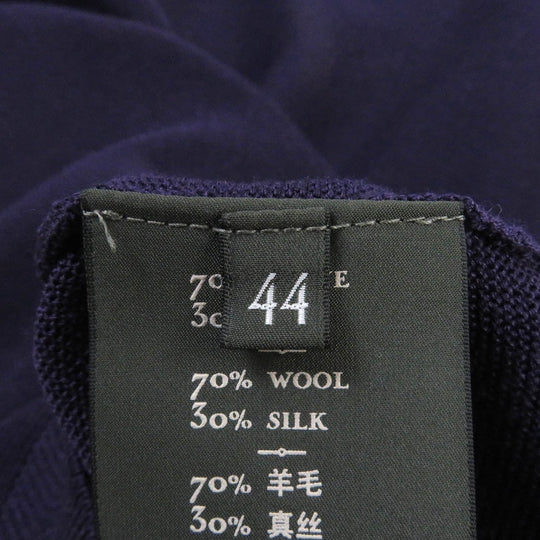 Berluti Short sleeve knit Main: 70% wool, Main: 30% silk purple mens 44 Used Authentic