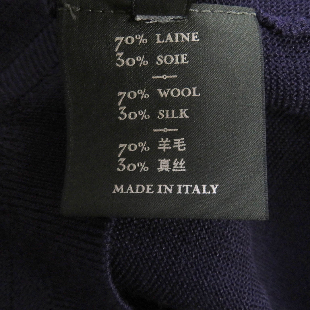 Berluti Short sleeve knit Main: 70% wool, Main: 30% silk purple mens 44 Used Authentic