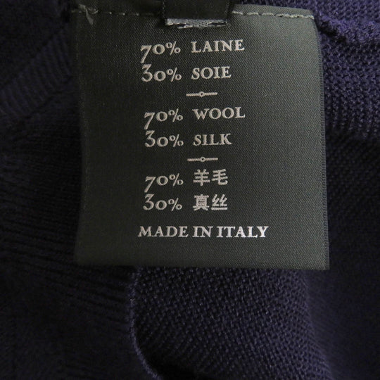 Berluti Short sleeve knit Main: 70% wool, Main: 30% silk purple mens 44 Used Authentic
