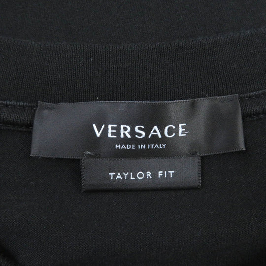 VERSACE Short sleeve T-shirt Main: 100% cotton black mens S Used Authentic