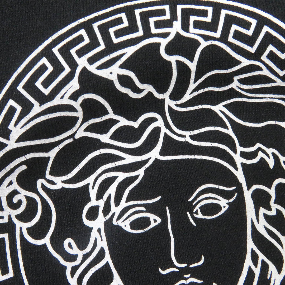 VERSACE Short sleeve T-shirt Main: 100% cotton black mens S Used Authentic