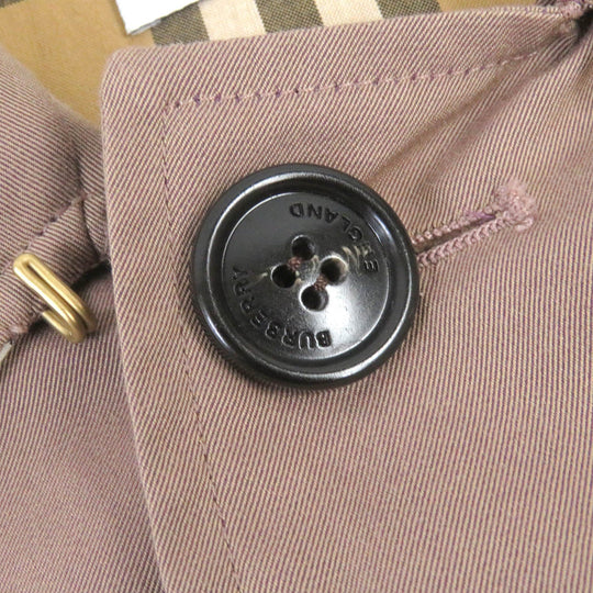 BURBERRY Stainless collar coat 8025055 Main: 100% cotton Pink brown mens 48 Used Authentic