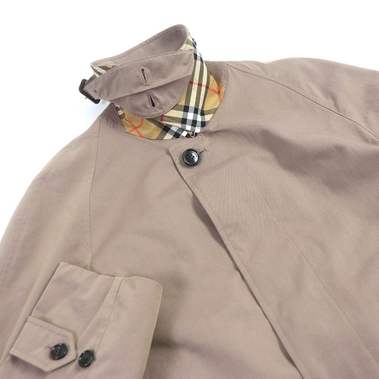 BURBERRY Stainless collar coat 8025055 Main: 100% cotton Pink brown mens 48 Used Authentic