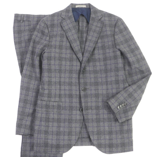 BOGLIOLI suit S32V2V Outer: 100% wool, Lining: 50% cotton, Lining: 50% cupra gray HAMPTON mens 44 Used Authentic