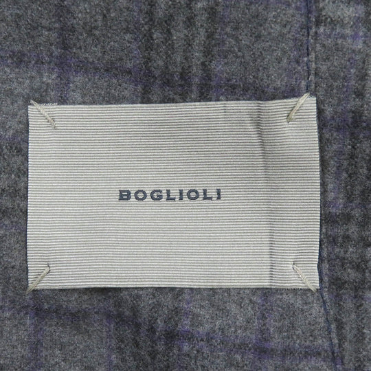 BOGLIOLI suit S32V2V Outer: 100% wool, Lining: 50% cotton, Lining: 50% cupra gray HAMPTON mens 44 Used Authentic