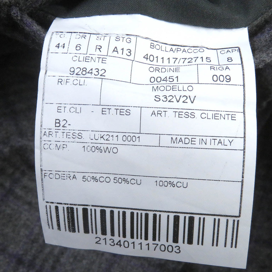 BOGLIOLI suit S32V2V Outer: 100% wool, Lining: 50% cotton, Lining: 50% cupra gray HAMPTON mens 44 Used Authentic